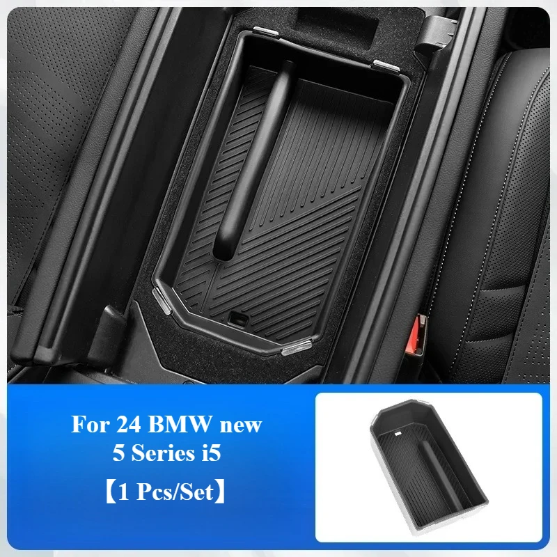 New High Quality For BMW 5 Series I5 G60 LHD 2024-2025 Car Central Armrest Box Storage Boxes Container Holder Tray Auto Center C