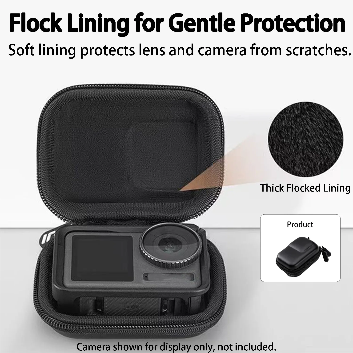 Mini Carrying Case for DJI Action 5 43 Sports Camera Organizer Bag Protective Case Standalone Camera Storage Bag Accessories