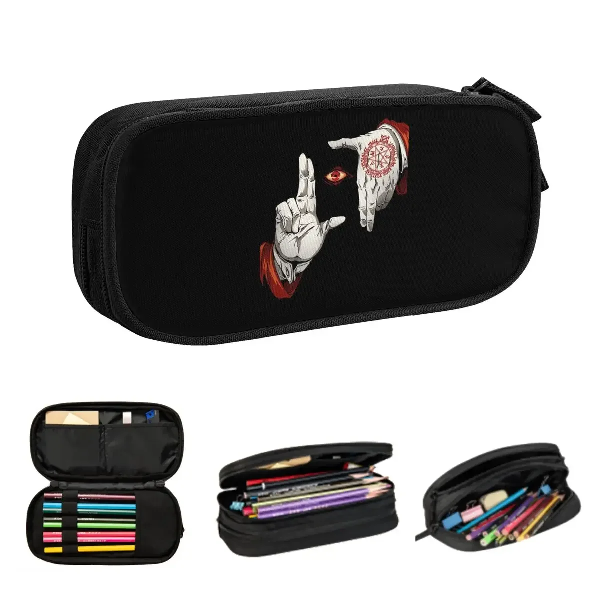 

Alucard Hellsing Манга пеналы большой емкости сумки для ручек пенал для мальчиков и девочек студентов канцелярские принадлежности школьный офис