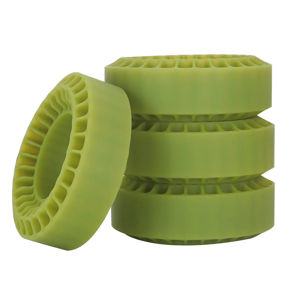 

4pcs 1.0" Wheel Tires Silicone Rubber Insert Foam 55x20mm for 1/18 1/24 RC Crawler Car TRX4M SCX24 FCX24 AX24 Upgrade Parts