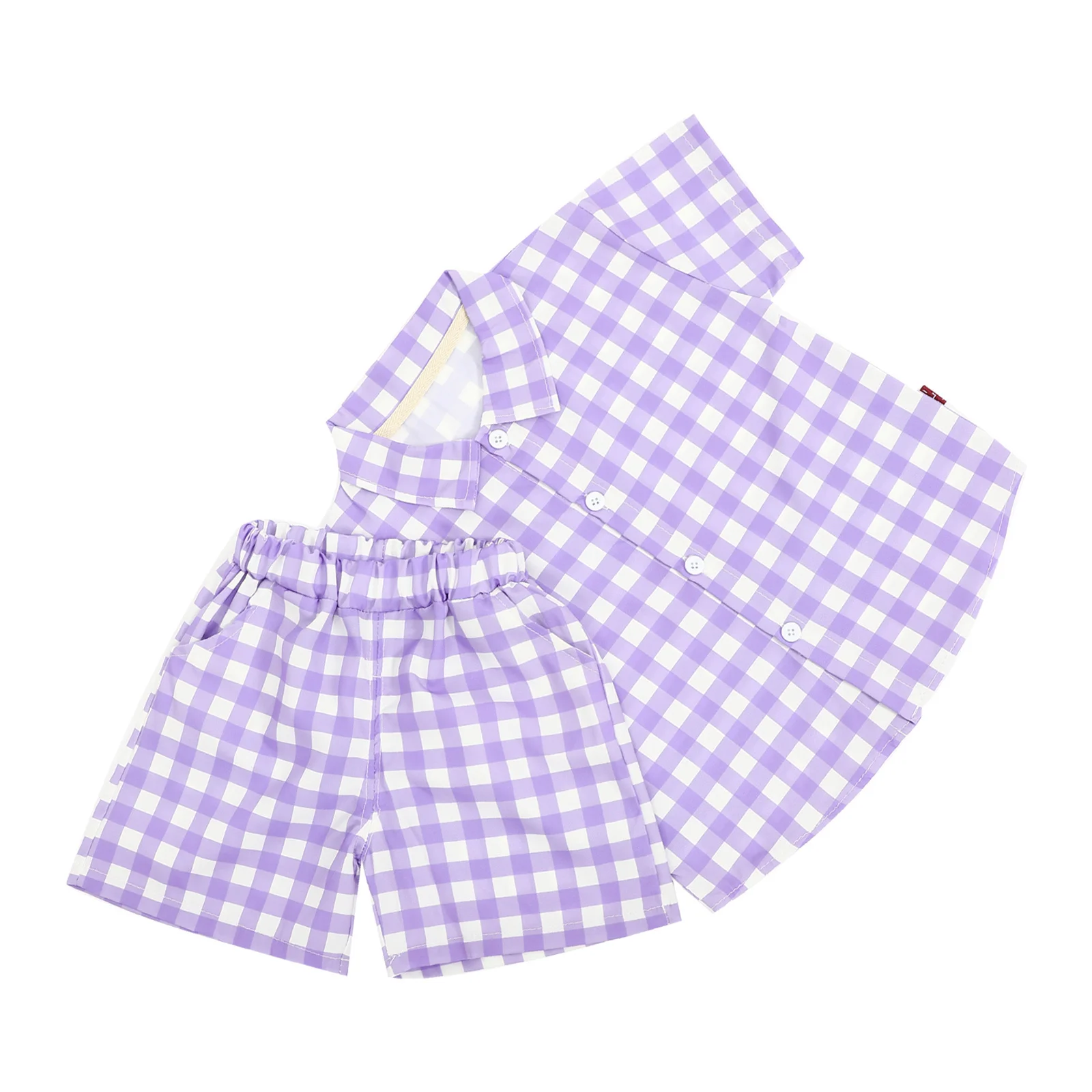 Ensemble chemise à manches courtes pour bébé, 1 ensemble, en coton, tenue d'été respirante, vêtements pour tout-petits garçons et filles, Photo d'anniversaire et de mariage