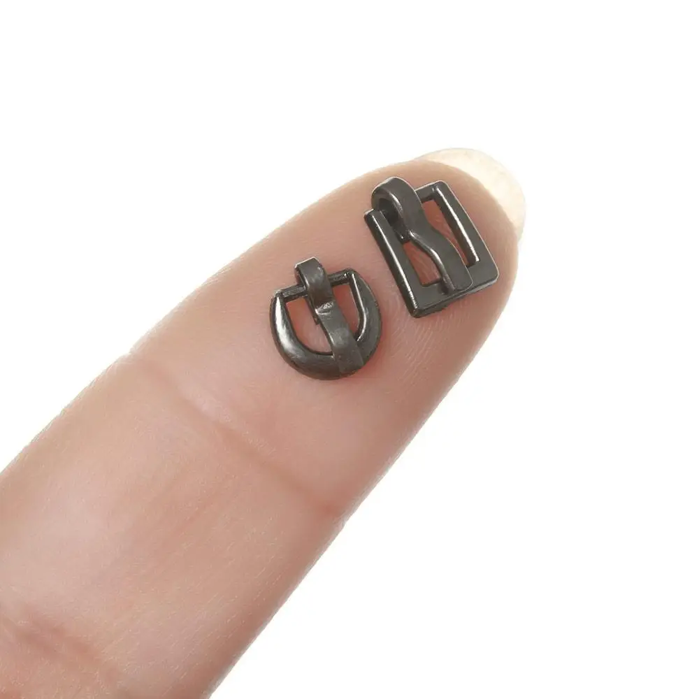 20PCS 4mm Mini Ultra-small Tri-glide Belt Buckle for Doll Bag Buckles DIY Stuffed Doll Buckle Shoes Clothes Sewing Accessories