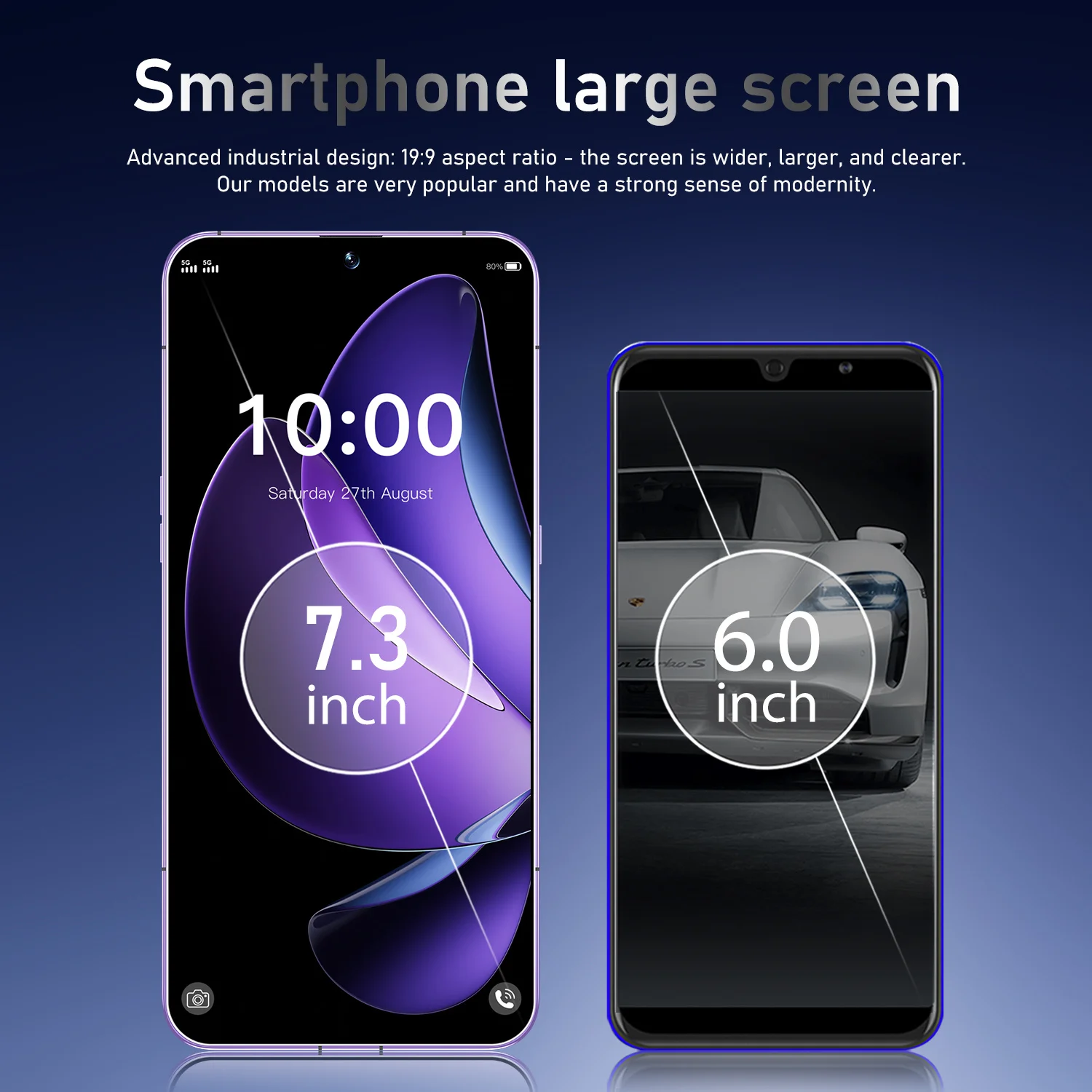 Reno 13 Pro HOT 2026 جودة عالية 7.3 بوصة الإصدار العالمي بطاقة مزدوجة ذكية 7800 مللي أمبير في الساعة وظيفة التعرف على الوجه