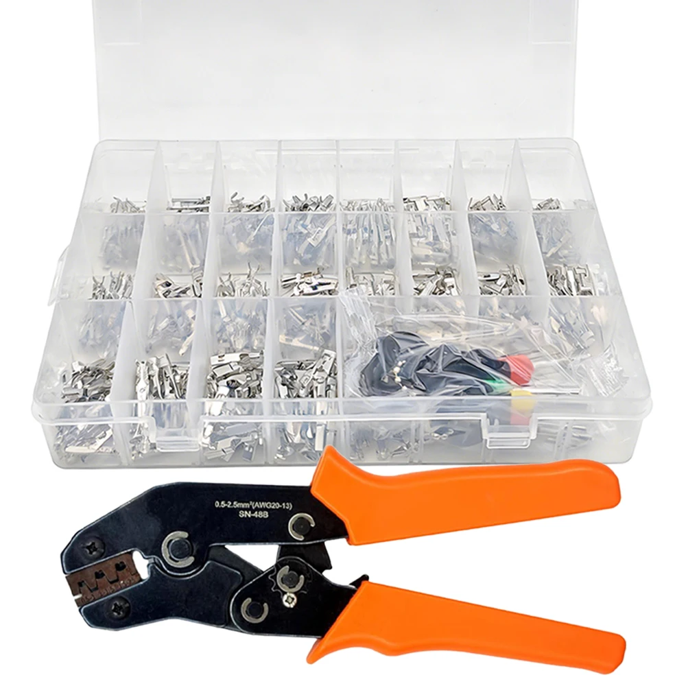 460 Stück 1/1,5/1,8/2,2/2,8/3,5mm Kabelendverschlüsse Stecker und Buchsen für Kfz-Verkabelung und Elektrische Anschlüsse – Detail 6