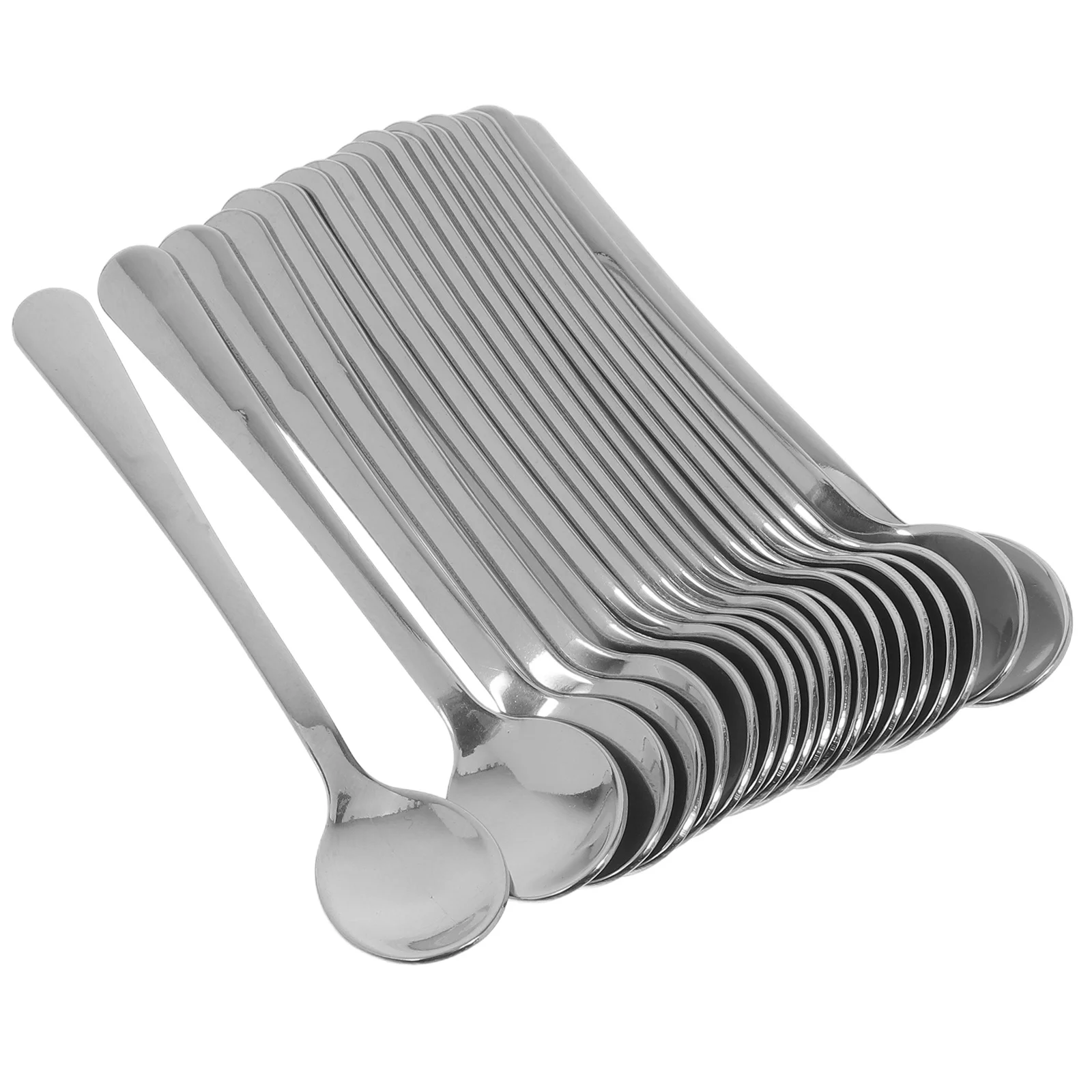 

20Pcs Mini Stainless Steel Coffee Spoons Compact Tiny Stirrer Spice Measuring Spoon for Home Office Travel