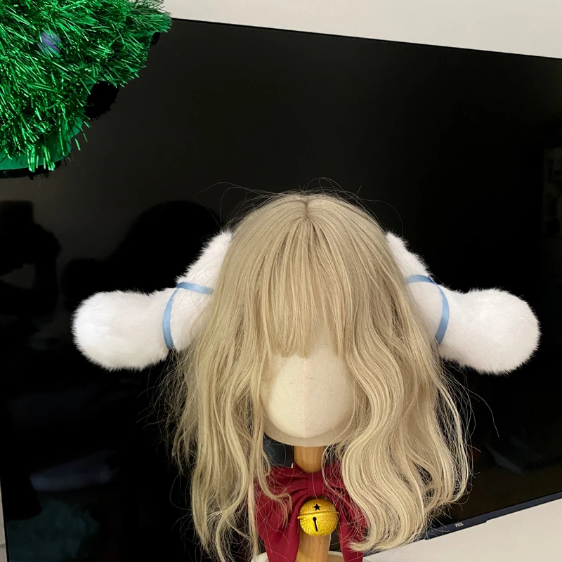 Handmade Halloween Hair Accessories Anime Yao Cos Ears Cute Cat Dog Rabbit Hairhoop Lovely Headwear Beast Christmas Cosplay Prop