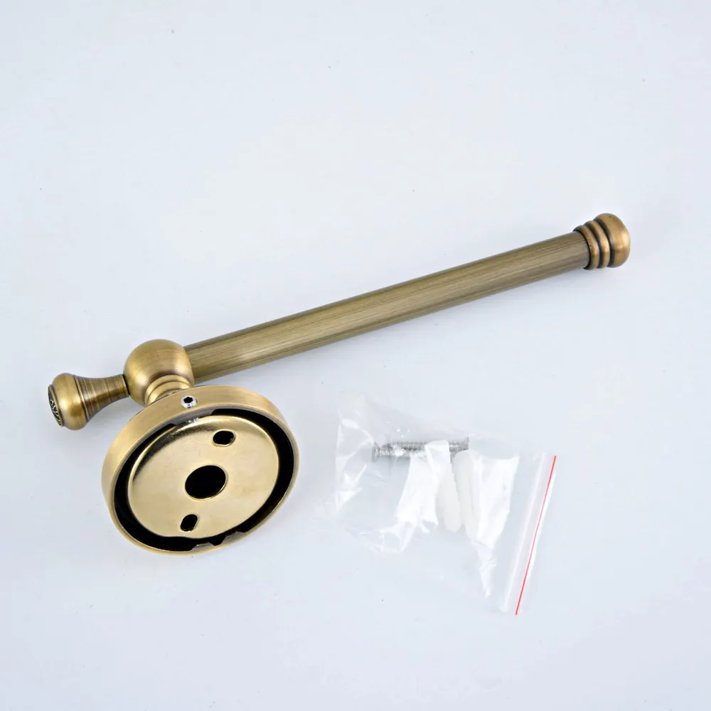 Vintage Retro Antique Brass Bathroom Accessories Set Single/Double Towel Bar Roll Paper Holder Hook Washroom Hardware Kit Dzh115