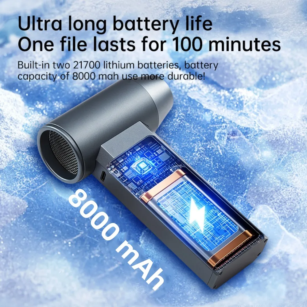 990000RPM อลูมิเนียมรุนแรงพัดลม Strong Blowing Force 240g เครื่องเป่าลมที่มีประสิทธิภาพ 4 เกียร์ปรับ Brushless Turbo Jet Blower