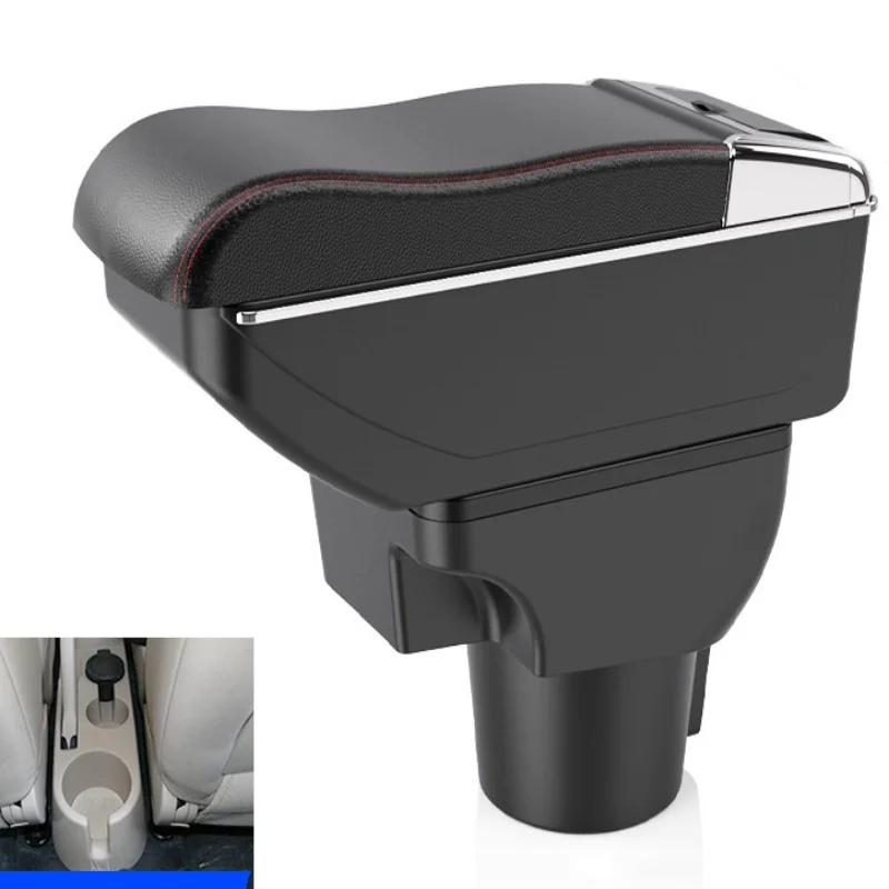 

For Kia Rio JB Armrest box For KIA Rio 2 Armrest central Store content box with USB For KIA Rio armrests box