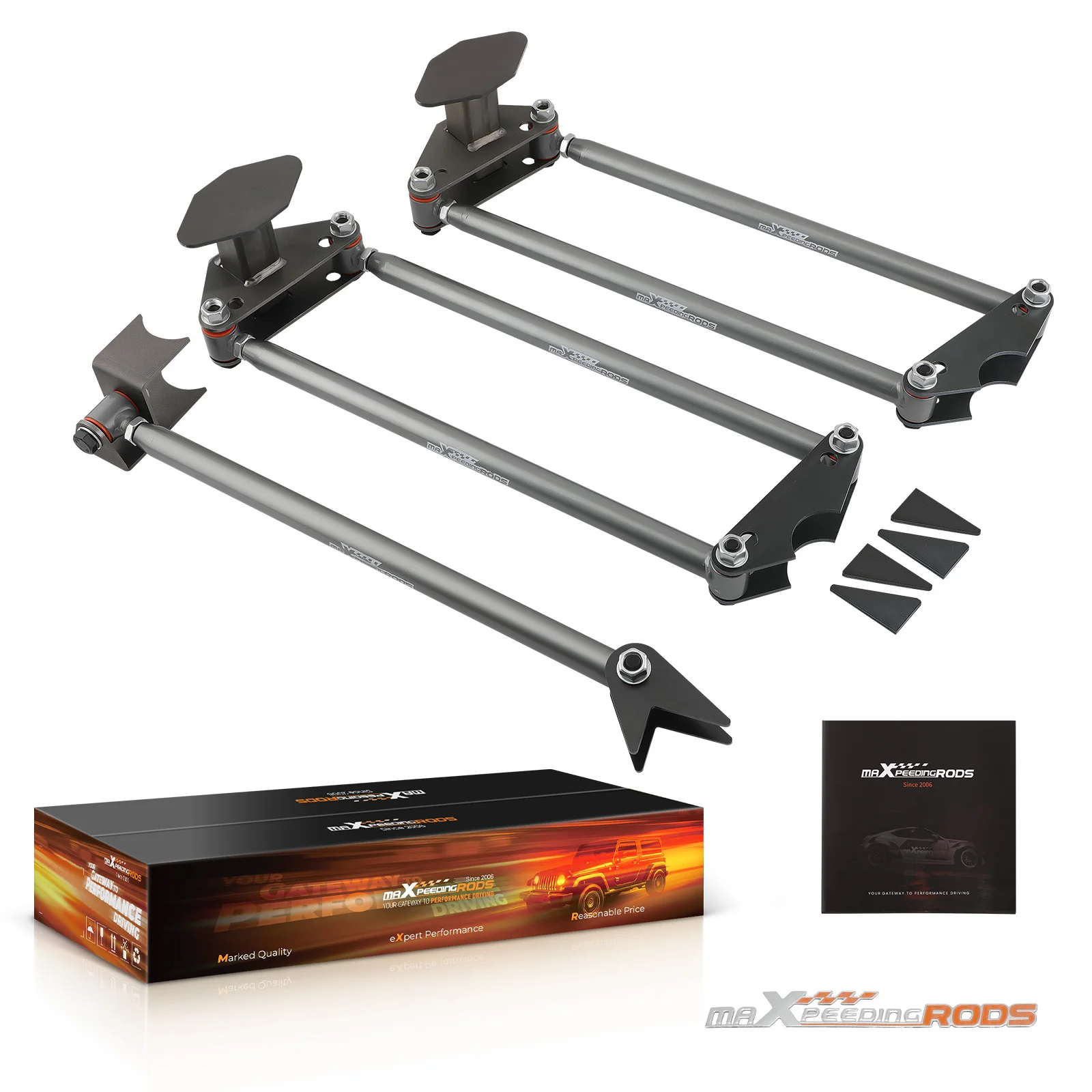 

Weld On Parallel 4 Link Suspension Rat Truck for Classic Car Air Ride Universal