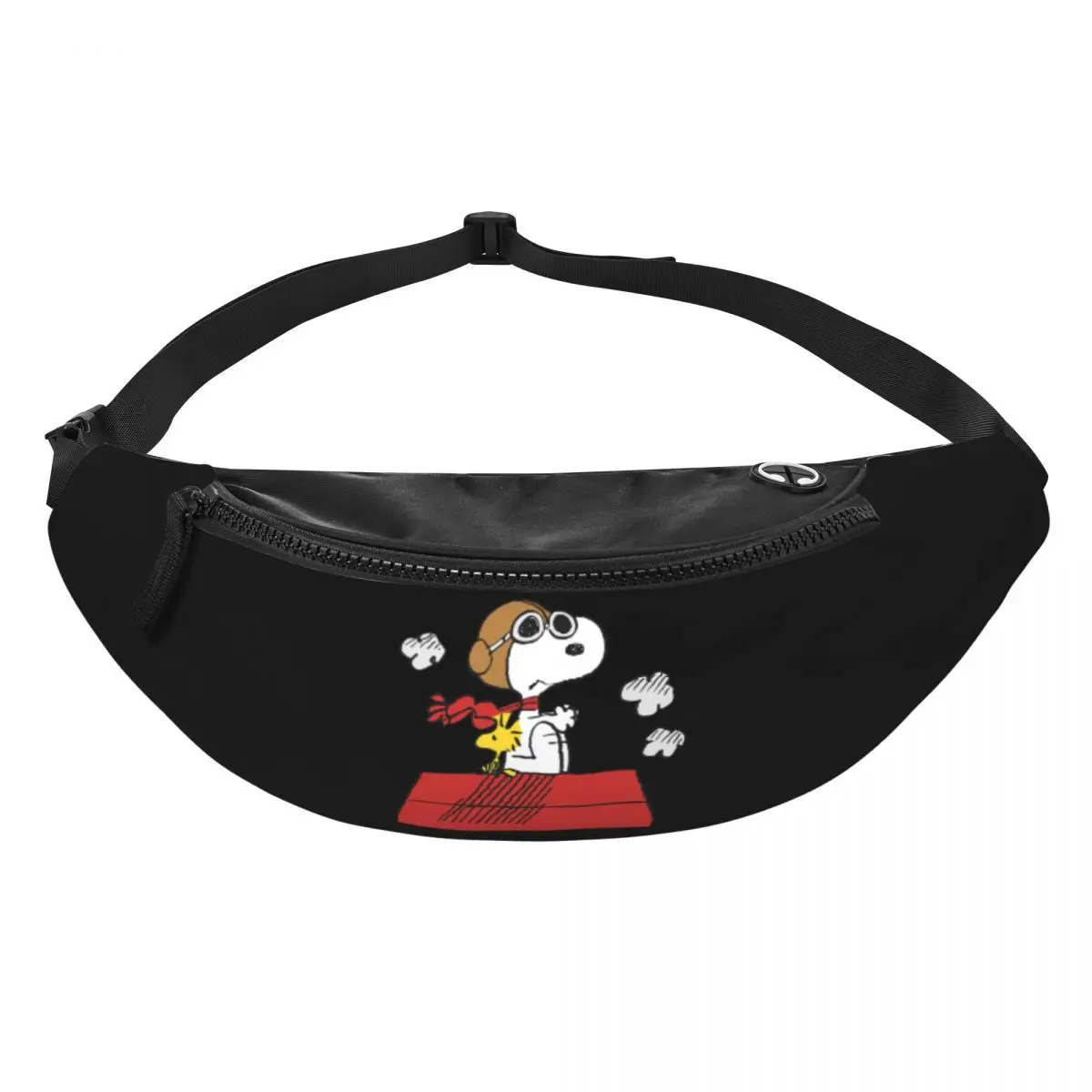 Snoopys Woodstock Fanny Bag para homens e mulheres, Cartoon Crossbody Waist Pack, Running Phone Money Pouch, Personalizado