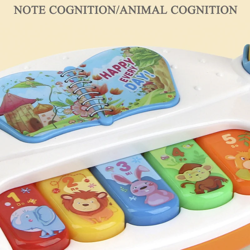 전자 피아노 키 음악 악기 장난감 어린이 회전식 키보드 조명 소리 포함 유아 교육용 크리스마스 선물