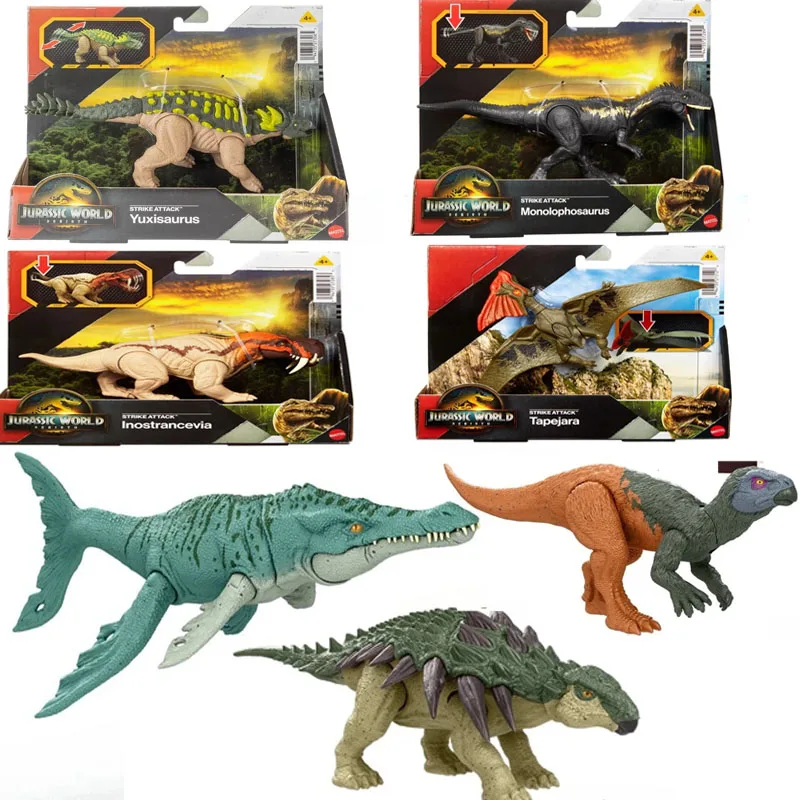 

Original Jurassic World ankylosaur monolophosaurus edmontonia Torvoneustes Yuxisaurus display Toys for boys Birthday present