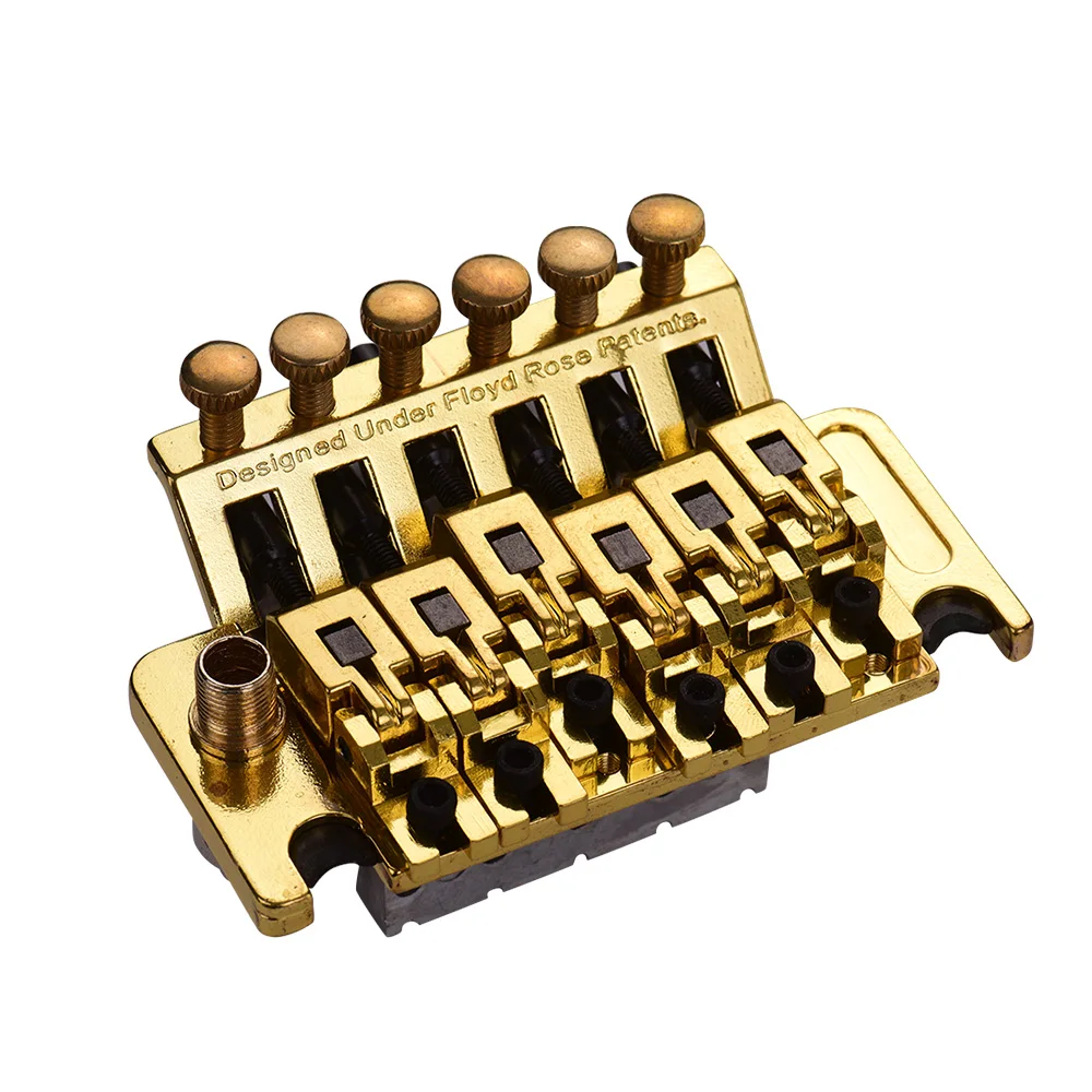 

double tremolo guitar bridge set Electric Guitar Double Tremolo System Electric Guitar Bridge Double Locking Tremolo System Gold