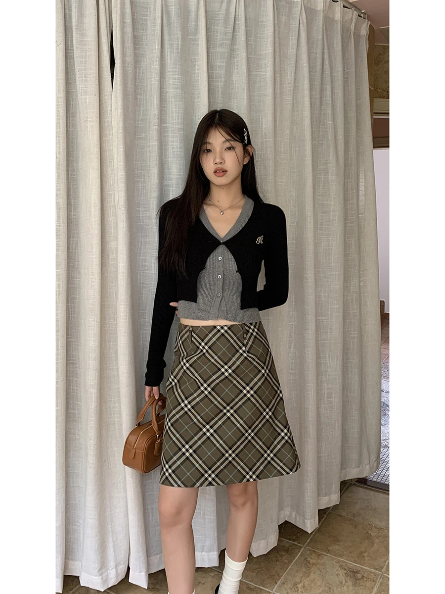 

Red Celebri Club вязаный ort Svel V-Ne Long Sve женский базовый слой топ осенний новый искусственный свитер из двух предметов