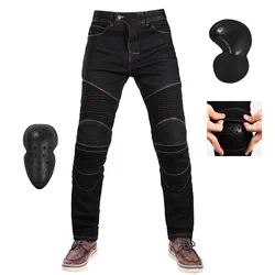 Eu and USA popular 4 season motorcycle leisure MOTO pants off-road outdoor riding jeans with protective equipment knee pads