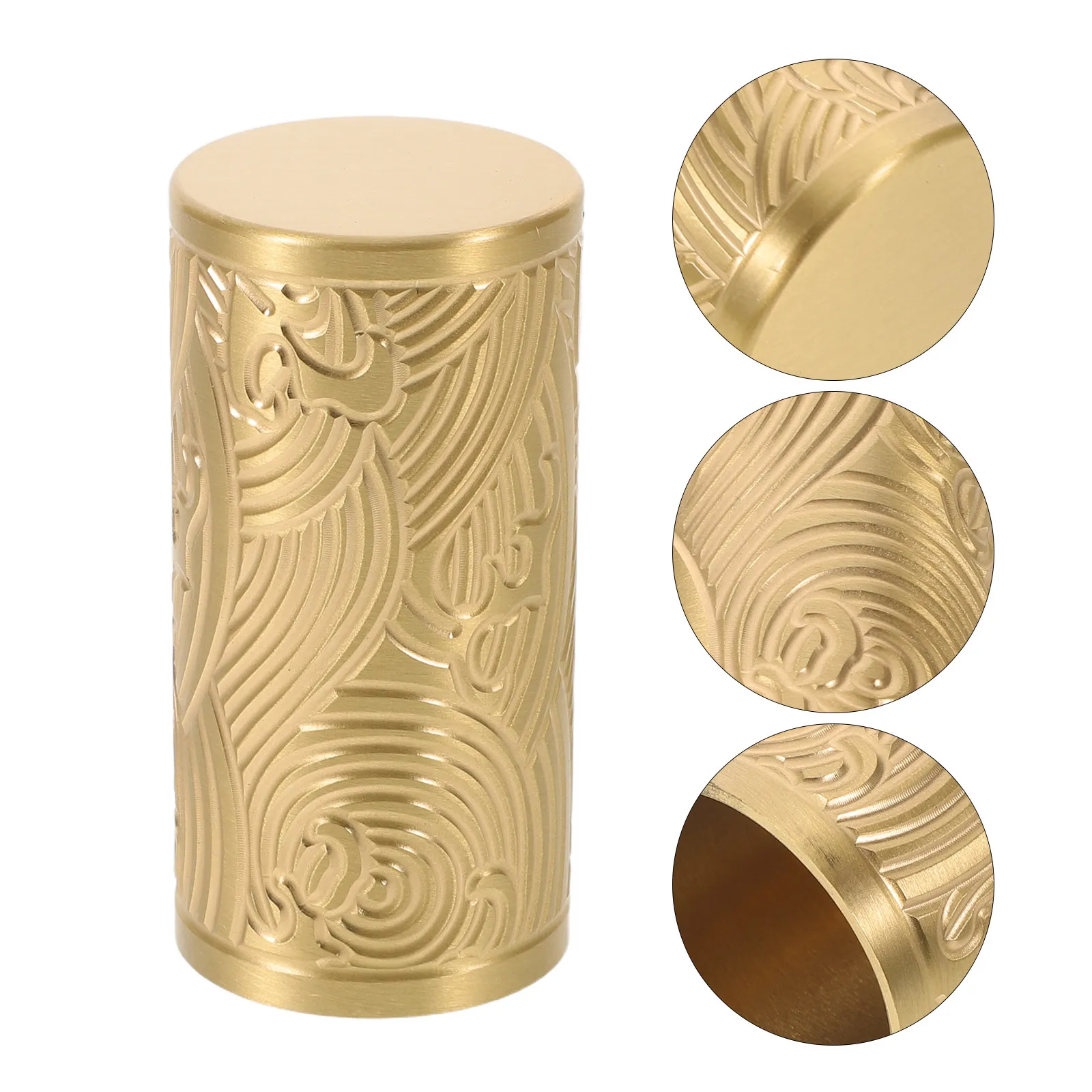 Brass Banister Cap Round Tube End Cover Ornate Decorative Bed Post Finial Cap Stair Railing End Caps DIY Fence Post Caps