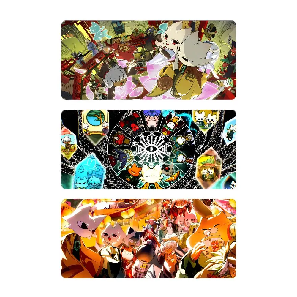 Video Game Action Nine Sols Mouse Pad Large Gaming Mousepad with Stitched Edges Thickened Desk Mat PC