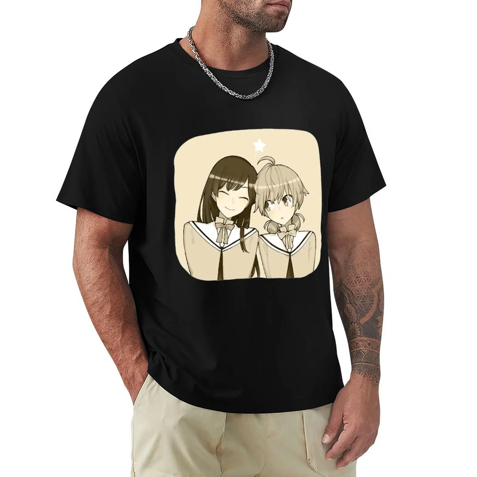 Yuu & Nanami - Bloom Into You T-Shirt Long Lasting Casual T-Shirt