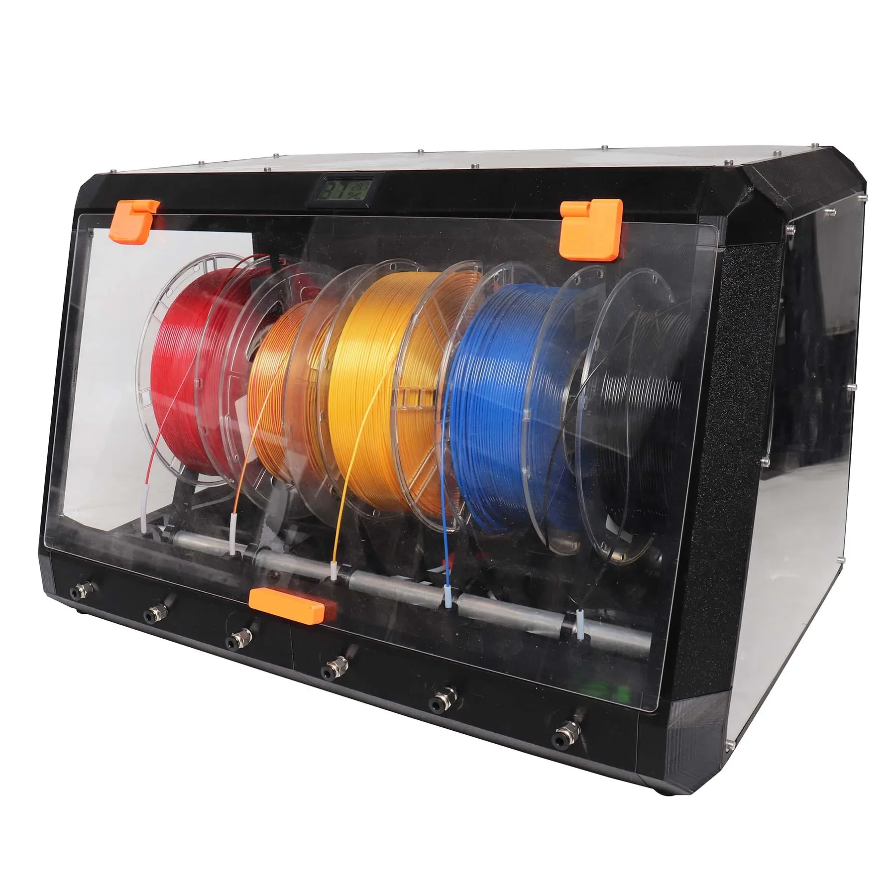 Blurolls Upgrade Classic Version Prusa Auto Rewinder Drybox Filament Box for MMU2 MMU3 Multi-color 5 Filament