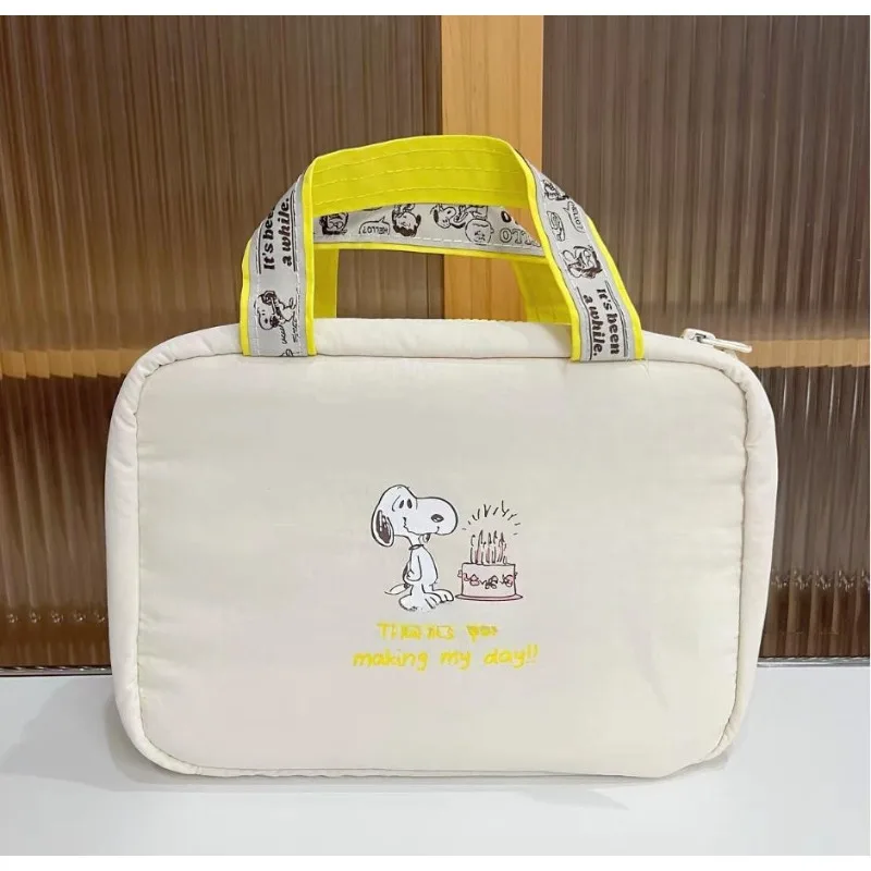 New Snoopy Makeup Bag Kawaii Japanese Cartoon Large Capacity Travel Portable Washbag Festival Exquisite Gift - view 6