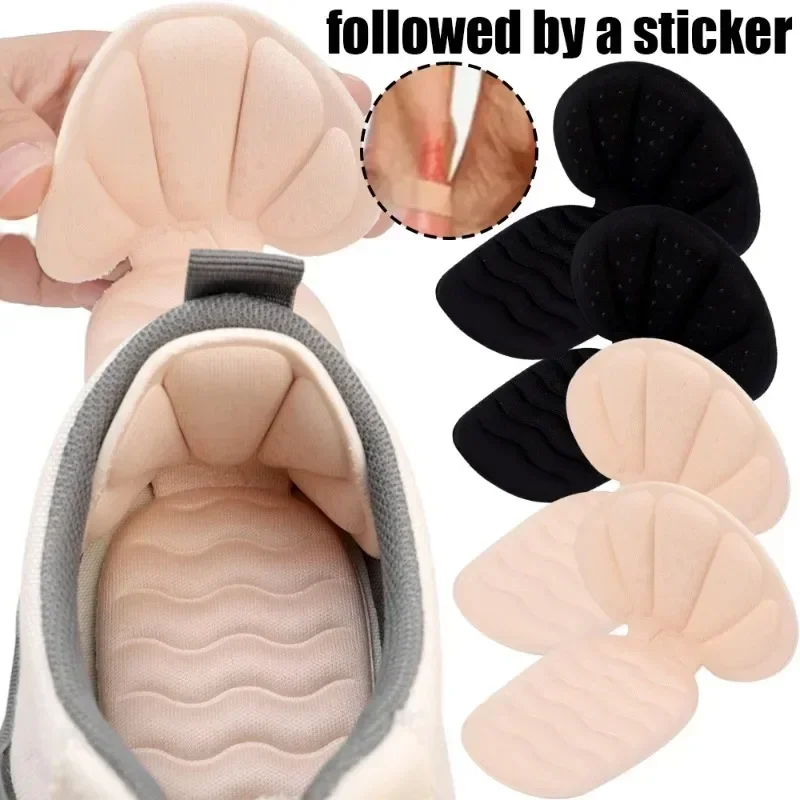 1/2/5pairs Wave Heel Stickers Half Insoles Sports Shoe High Heels Back Sticker Abrasion-resistant Pain Relief Protector Insoles