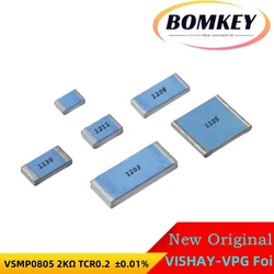 Vishay-vpg超高精度箔抵抗、y16242k50000t9r、y16242k50000t9w、vsmp0805、2.5kΩ 、tcr0.2、 ± 0.1% 、200MW、オリジナル、新品