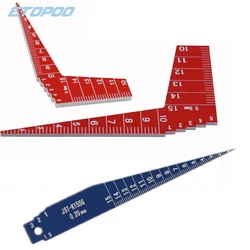 1pcs Japanese K15SG plastic feeler gauge 1-15mm Taper Welding Feeler Gauge Gage Gap Ruler Automobile industry Measuring Tools