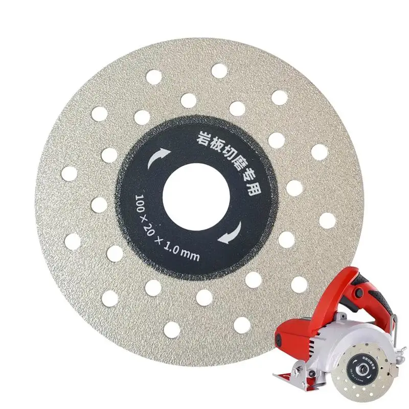 

4Inch 100mm Diamond Cutting Disc for Stone Ceramic Rock Slabs Slate Tiles Cutting Grinding Wheel Discs for Angle Grinder