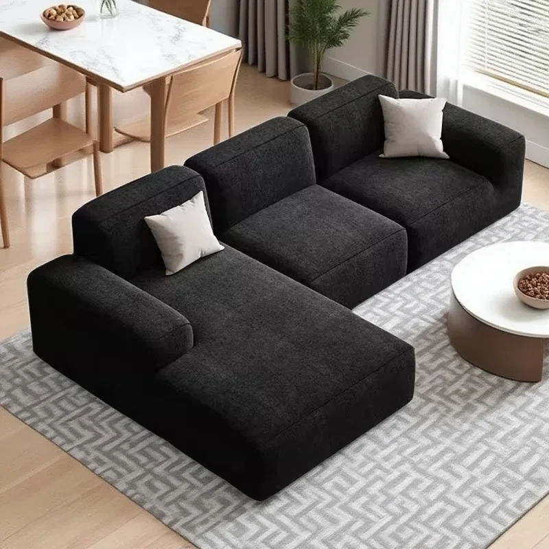 

Recliner Design Living Room Minimalist Compressed Sofa Velvet Bedroom black Sofa Luxury Couch Daybed Wohnzimmersofas Furniture