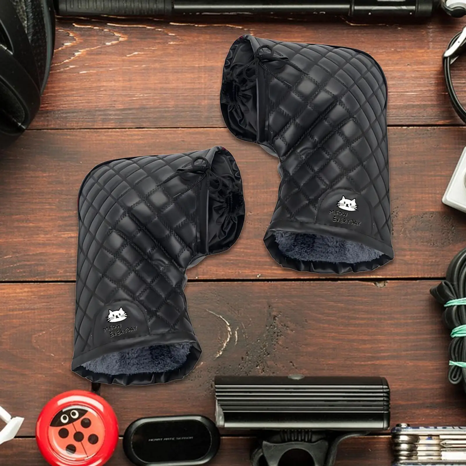 

Motorcycle Handlebar Gloves Waterproof Snowmobile Mittens Windproof Handlebar Fingerless Gloves For Cold Weather Riding For Men