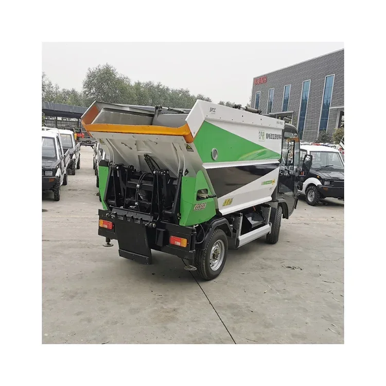 YANO Easy Operation Multifunction Refuse Collector Truck big electric 4 wheels rubbish truck