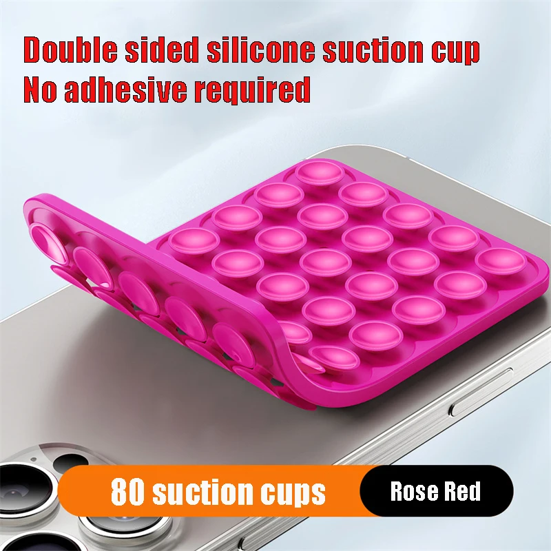 Multi Functional Silicone Double-sided Strong Suction Cup Holder For Mobile Phones Cameras Tablets Cars Anti Slip Fixing Bracket