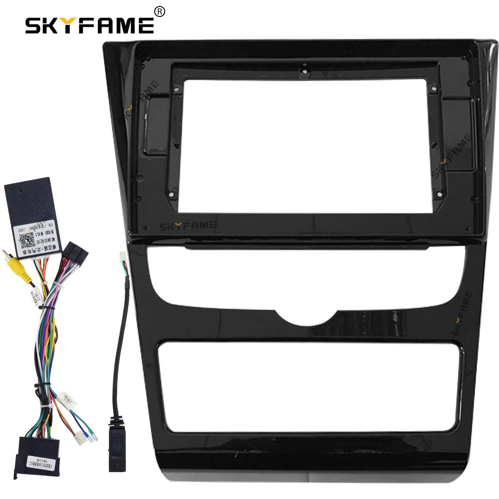 SKYFAME For Beiqi BAIC EC180 EC200 Car Frame Fascia Adapter Canbus Box Decoder Android Radio Dash Fitting Panel Kit