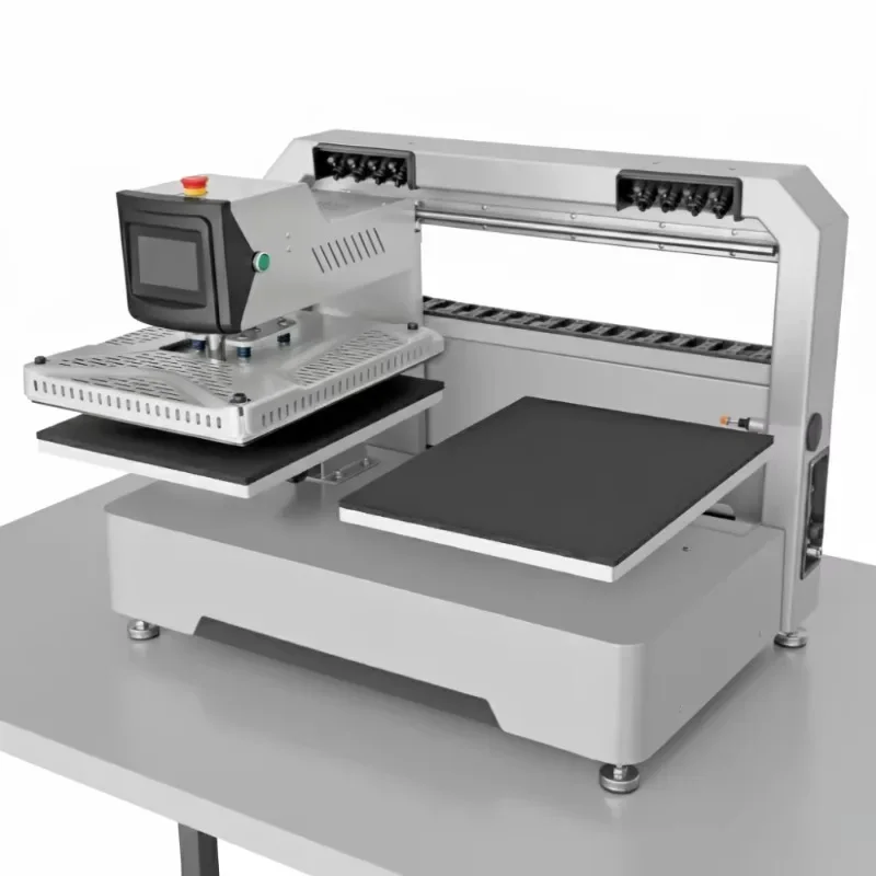 

【Popular】 Electric Dual Station Heat Press Machine 40x50cm For Hoodie, T-Shirt And Fabric Transfers