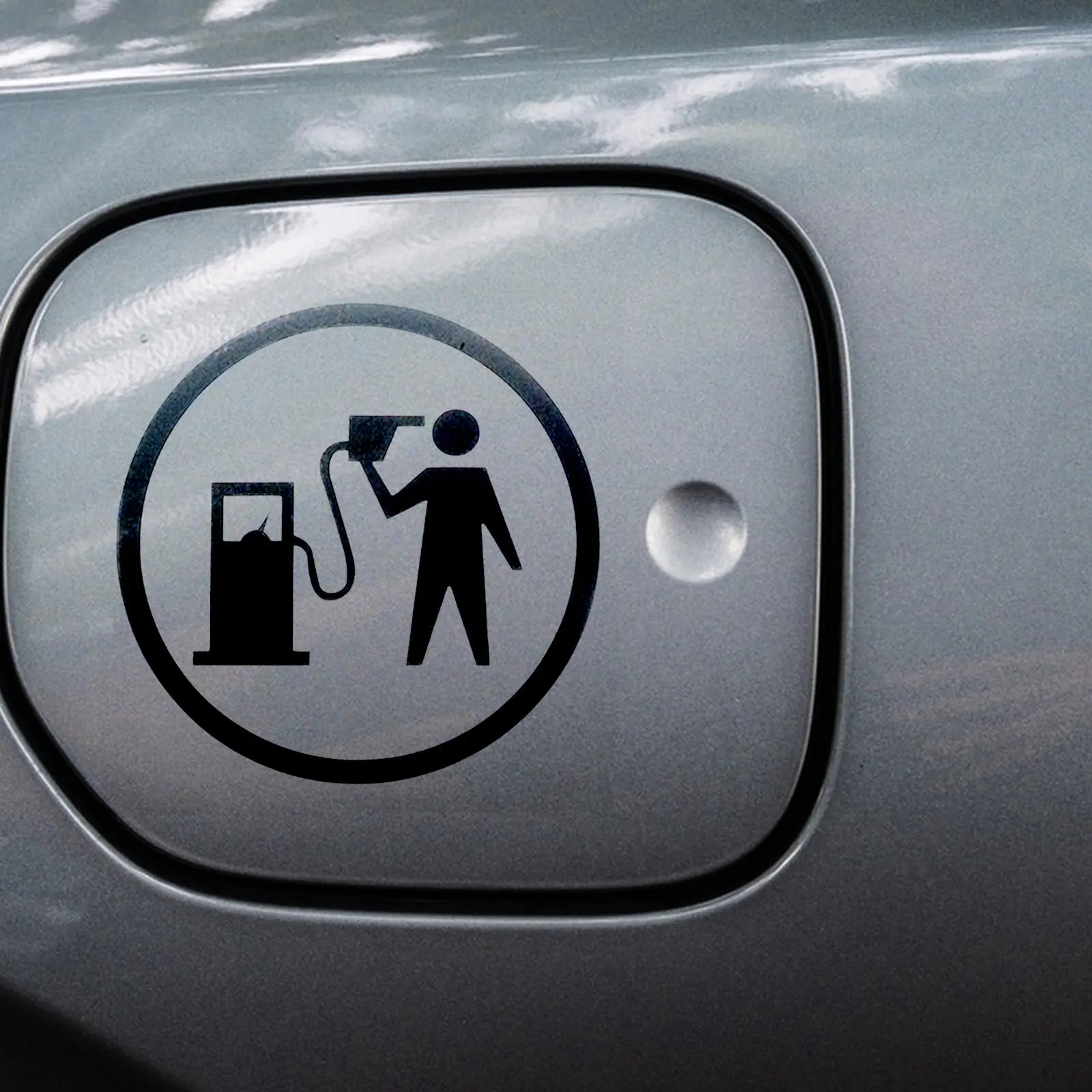 16Pcs Universal Fuel Tank Cap Decorative Stickers Funny Retro Gas Station Style Car Suv Truck Exterior Fuel Fill-Up Reminder