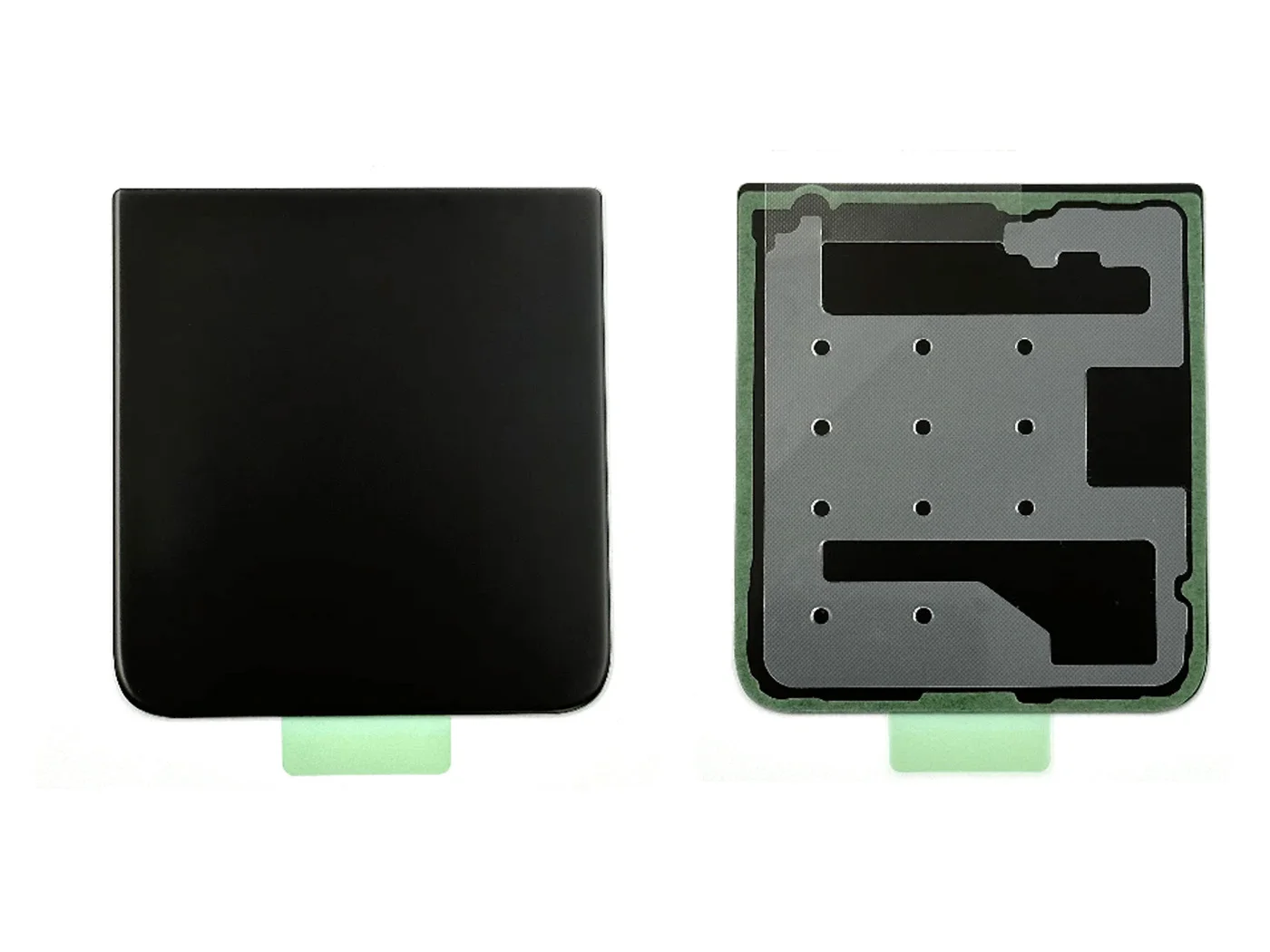 Pour Samsung Galaxy Z Flip4 couvercle arrière de batterie couvercle de boîtier arrière en verre étui de remplacement avec objectif d'appareil photo pour GalaxyZ Flip4