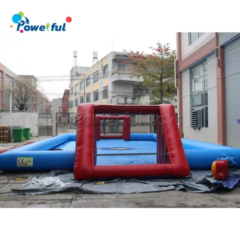 Commercial Grade Blow up Football Court Soap Football Court Inflatable Soccer Field for Rent Business