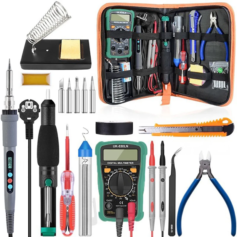 

90W Digital Soldering Iron Welding Kit Repair Tool 110V 220V Soldering Iron Kit