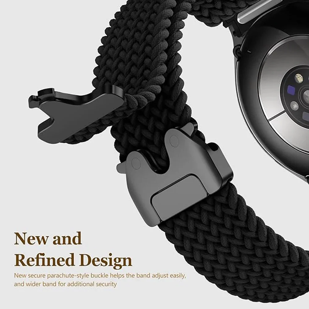 22mm Parachute Braided Solo Loop For Realme Watch 5 Sport Nylon Watchband For For Realme Watch S2/S SPro 2 2Pro 3 3Pro Wristband