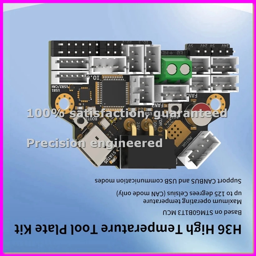 

H36 V1.3 Combo: Высокотемпературная плата управления Klipper Canbus, совместимая с двигателями NEMA14/36мм, встроенный TMC2209 105 ℃ -PZZW