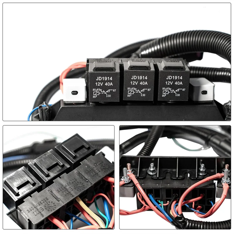 A90Q-الأسلاك الكهربائية المزدوجة للتحكم في المروحة 674-00923 67400923 لسيارة سيلفرادو سوبربان تاهو جي إم سي سييرا يوكون