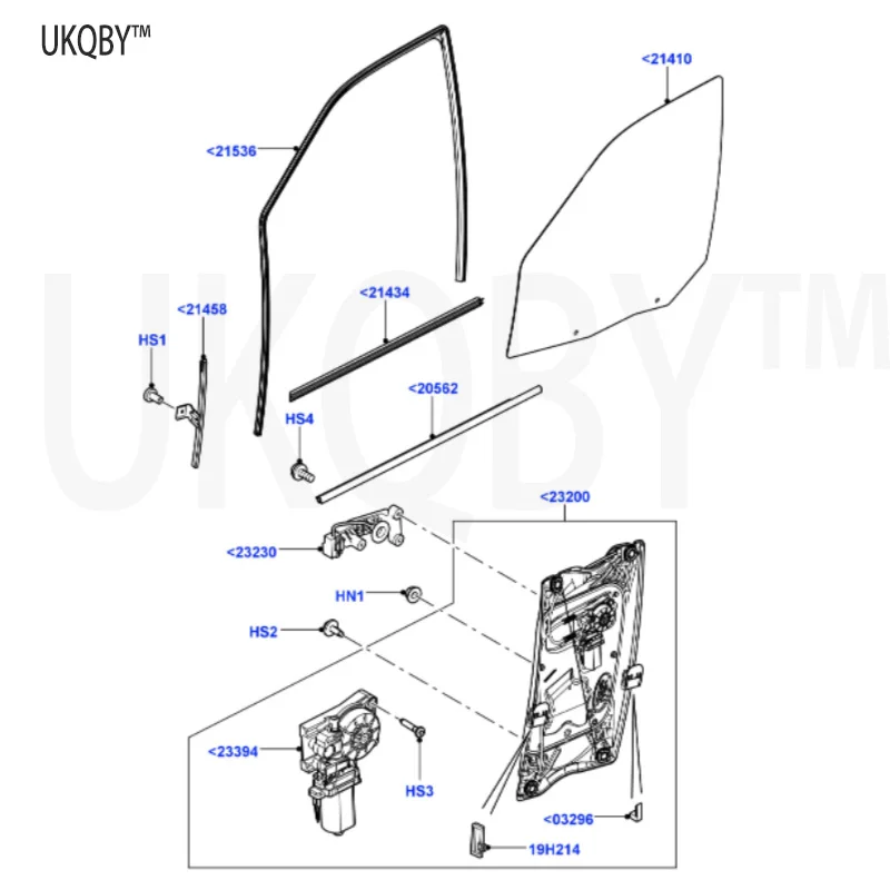 La nd Ro ve r's se co nd-ge ne ra ti on Fr ee la nd er, lift assembly from 2006 to 2014