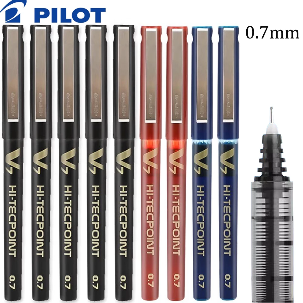 Caneta Líquida Reta da Seringa da Pena Bx-v7 do Gel Piloto de Japão para os Exames do Estudante 0.7 mm Água Baseou Artigos de Papelaria do Estudo da Assinatura