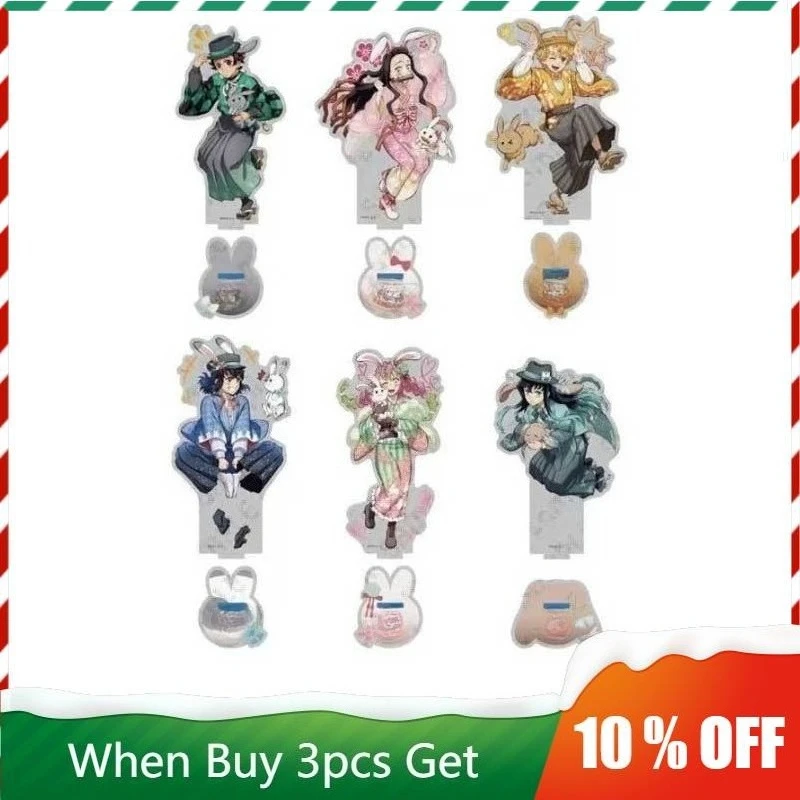 

For Blade of Ghost Anime Peripherals Mitsuri Kanroji Figure Acrylic Stand Inosuke Hashibira Figurine Standing Plate Toy Gifts