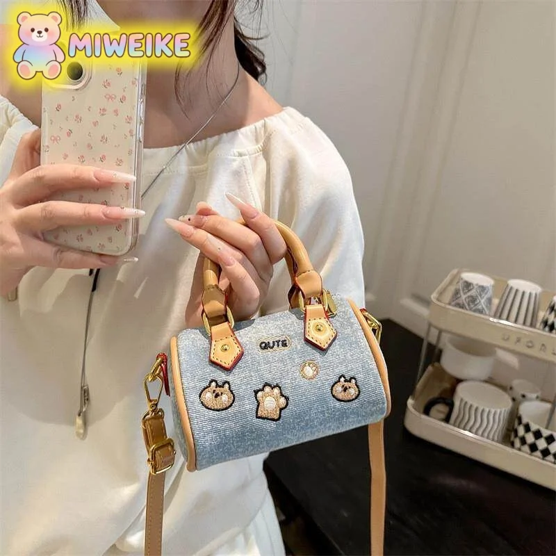 casual-crossbody-bag-denim-blue-cotton-handbag-single-shoulder-bag-handheld-cylinder-bag-small-batch-design-leisure-fashion