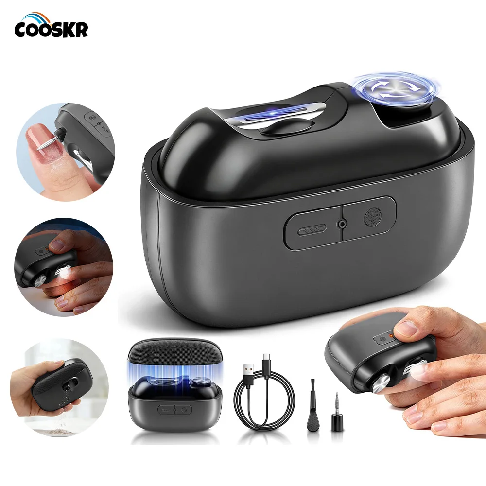 

Миниатюрная электрическая машинка для стрижки ногтей, автоматический триммер для педикюра, USB-зарядка, портативная пилка для маникюра и полировки ногтей.