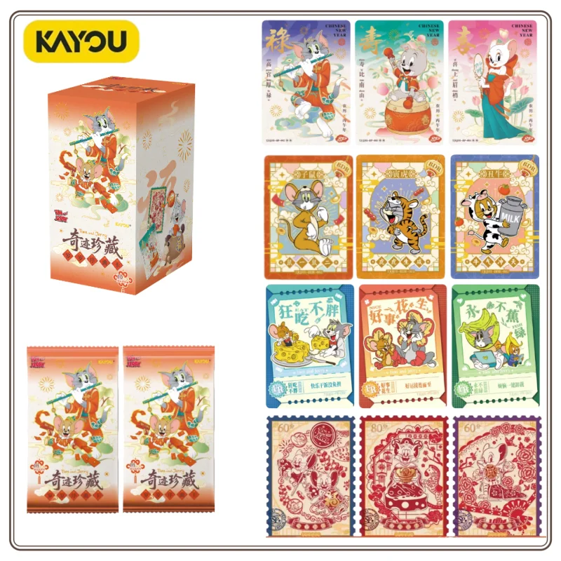 最新オリジナル-kayou-トムとジェリー-カード-ミラクルコレクション-新年序曲カード-レアコレクションカード-新年ギフト