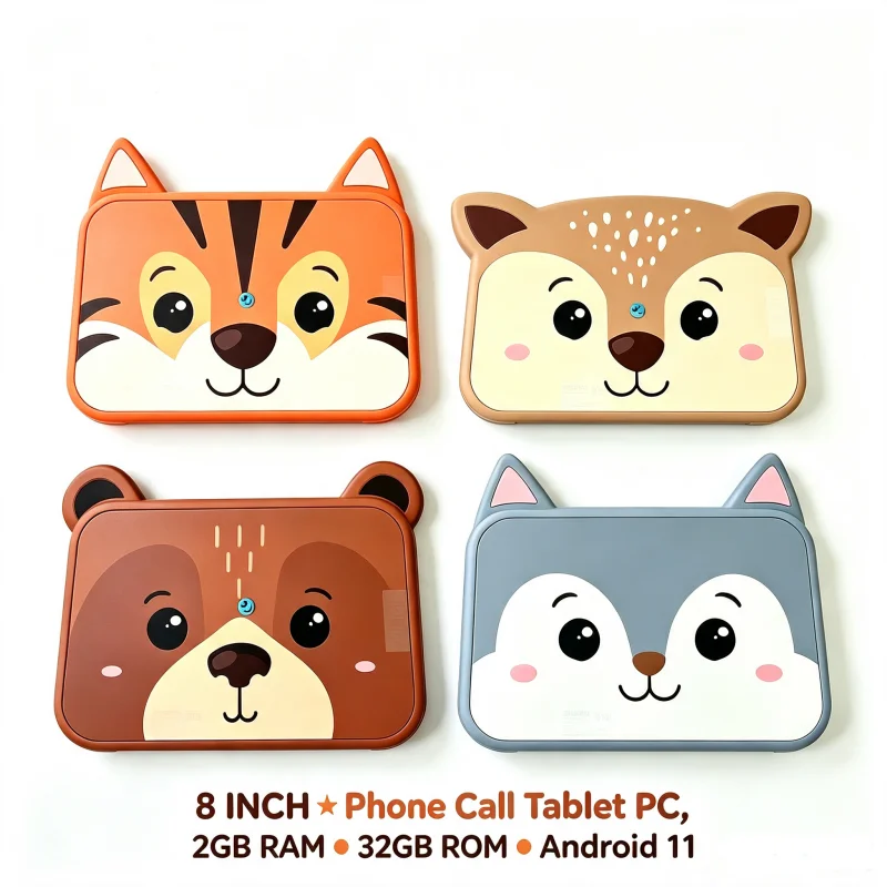 Gift Silicone Case 8 INCH  T10 B3 Android 11 Phone Call Tablet PC 2GB RAM 32GB ROM Quad-Core Dual SIM Card Single Camera