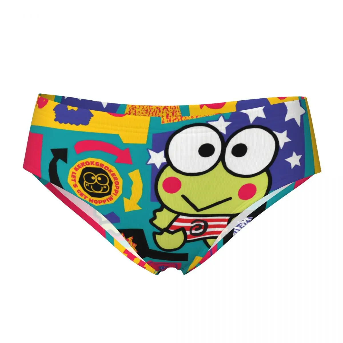 

Женское нижнее белье с рисунком лягушки Keroppi, короткие мягкие женские трусики, трусы